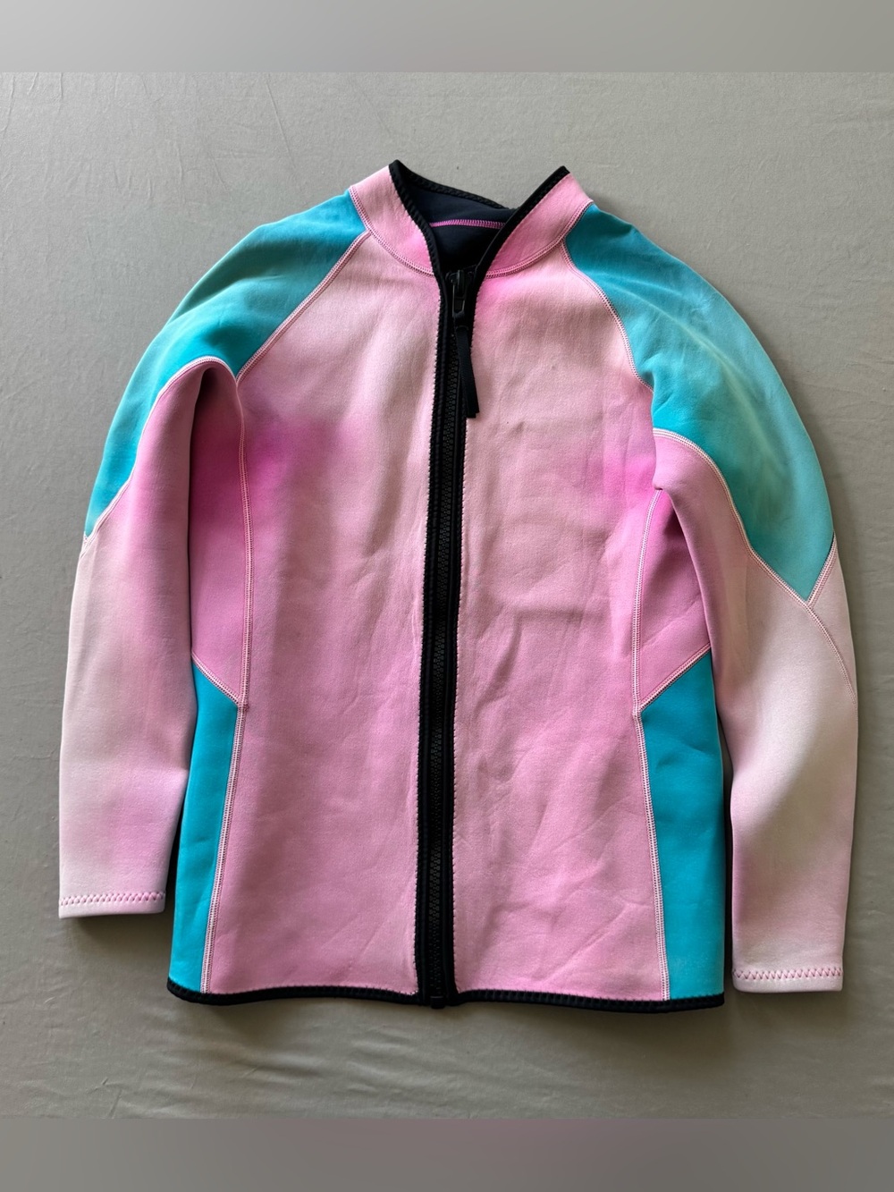 Vintage pink neoprene wetsuit jacket